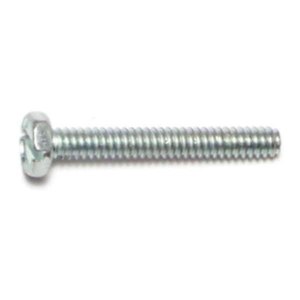 Midwest Fastener #6-32 x 1 in Slotted Hex Machine Screw, Zinc Plated Steel, 40 PK 65545 - main